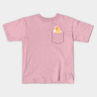 Cool Bubblegum Blowing Chick Pocket Pet Kids T-Shirt